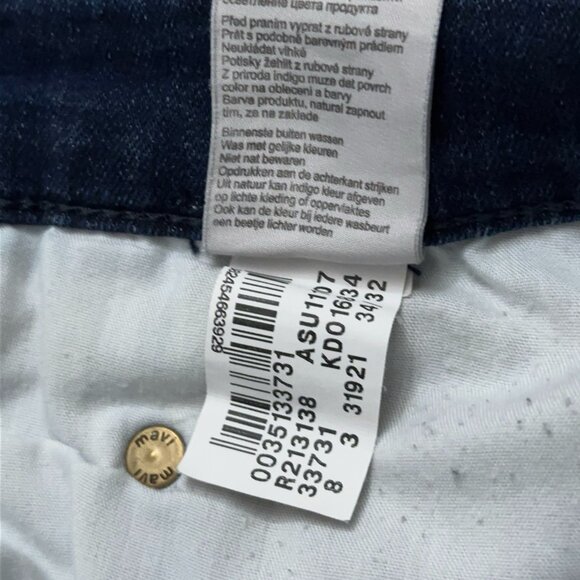 Mavi Jeans Mens Size 34x32 Denim Marcus Slim Straight 5-Pockets Stretch Blue - Picture 7 of 8